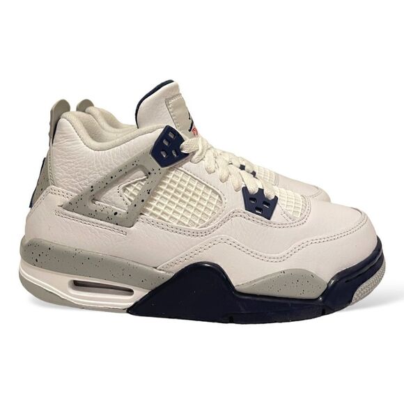 AIR JORDAN 4 RETRO (GS) Midnight Navy |Size: 5Y| - Picture 1 of 15